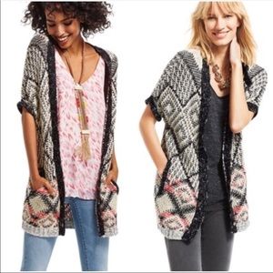 Carol Anderson boho slouchy sweater cardigan.
